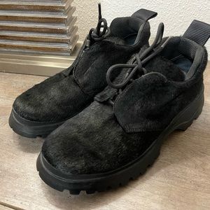 Prada (AUTHENTIC) Faux Fur Boots Size 37.5 (7)